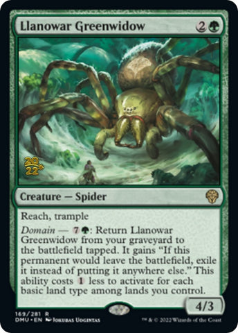 Image for Llanowar Greenwidow (169) [Prerelease Cards]