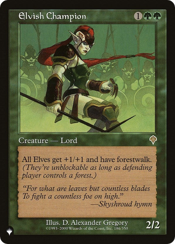 Image for Elvish Champion (186) [The List Reprints]