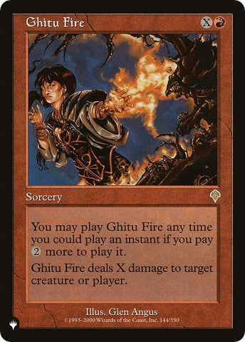 Image for Ghitu Fire (144) [The List Reprints]