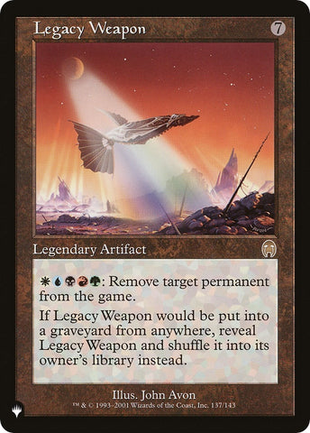 Image for Legacy Weapon (137) [The List Reprints]