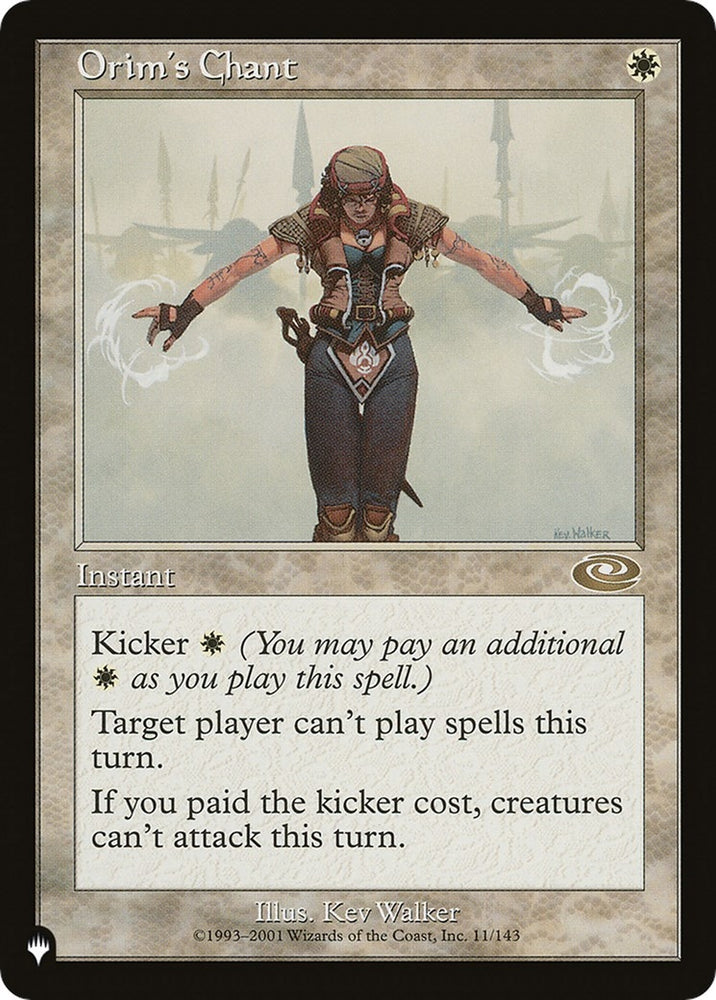 Image for Orim's Chant (11) [The List Reprints]