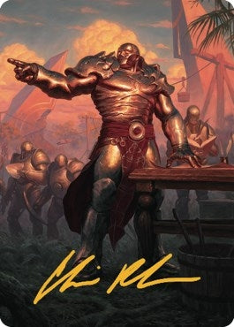 Image for Karn, Living Legacy Art Card (1/81) (Gold-Stamped Signature) (1) [Art Series: Dominaria United]