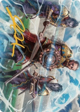 Image for Argivian Phalanx Art Card (Gold-Stamped Signature) (3) [Art Series: Dominaria United]