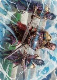 Argivian Phalanx Art Card (3) [Art Series: Dominaria United]