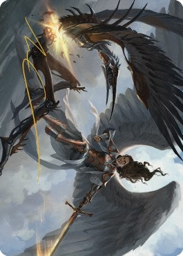 Image for Destroy Evil Art Card (Gold-Stamped Signature) (7) [Art Series: Dominaria United]