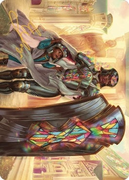 Image for Guardian of New Benalia Art Card (Gold-Stamped Signature) (8) [Art Series: Dominaria United]