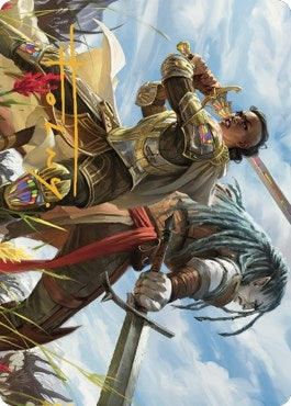 Image for Join Forces Art Card (Gold-Stamped Signature) (9) [Art Series: Dominaria United]