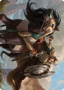 Image for Knight of Dawn's Light Art Card (10) [Art Series: Dominaria United]