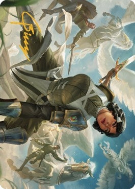 Image for Resolute Reinforcements Art Card (Gold-Stamped Signature) (13) [Art Series: Dominaria United]