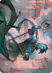Image for Haughty Djinn Art Card (15) [Art Series: Dominaria United]