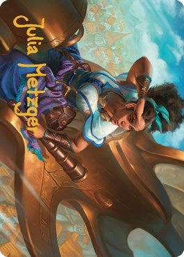 Image for Talas Lookout Art Card (Gold-Stamped Signature) (17) [Art Series: Dominaria United]