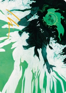 Image for Bone Splinters Art Card (Gold-Stamped Signature) (22) [Art Series: Dominaria United]