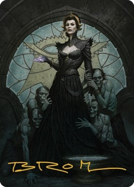 Image for Liliana of the Veil Art Card (Gold-Stamped Signature) (24) [Art Series: Dominaria United]