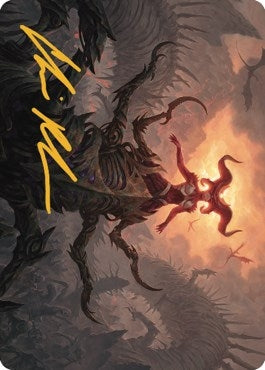 Image for Sheoldred, the Apocalypse Art Card (Gold-Stamped Signature) (26) [Art Series: Dominaria United]