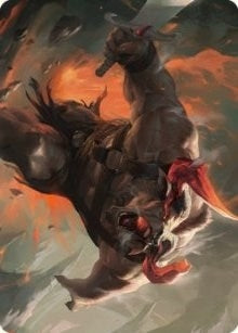 Image for Furious Bellow Art Card (31) [Art Series: Dominaria United]