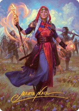 Image for Jaya, Fiery Negotiator Art Card (34/81) (Gold-Stamped Signature) (34) [Art Series: Dominaria United]