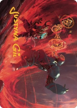 Image for Twinferno Art Card (Gold-Stamped Signature) (39) [Art Series: Dominaria United]