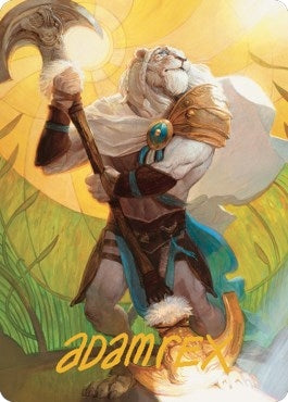 Image for Ajani, Sleeper Agent Art Card (Gold-Stamped Signature) (42) [Art Series: Dominaria United]