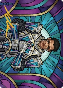 Image for Aron, Benalia's Ruin Art Card (Gold-Stamped Signature) (43) [Art Series: Dominaria United]