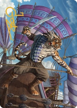 Image for Jedit Ojanen, Mercenary Art Card (Gold-Stamped Signature) (48) [Art Series: Dominaria United]