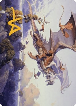 Image for Rith, Liberated Primeval Art Card (Gold-Stamped Signature) (52) [Art Series: Dominaria United]