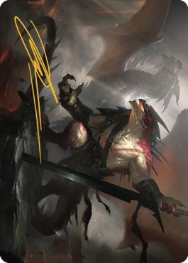 Image for Rivaz of the Claw Art Card (Gold-Stamped Signature) (53) [Art Series: Dominaria United]