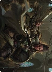 Image for Shanna, Purifying Blade Art Card (55/81) (55) [Art Series: Dominaria United]