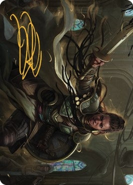 Image for Shanna, Purifying Blade Art Card (55/81) (Gold-Stamped Signature) (55) [Art Series: Dominaria United]