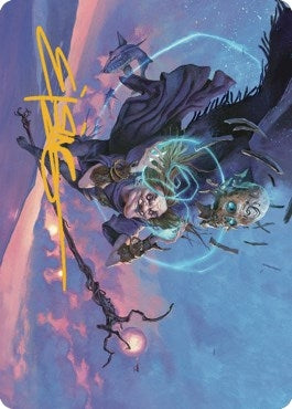 Image for Zur, Eternal Schemer Art Card (56/81) (Gold-Stamped Signature) (56) [Art Series: Dominaria United]
