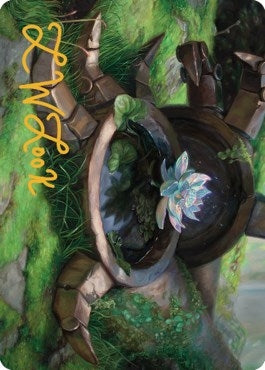 Image for Timeless Lotus Art Card (Gold-Stamped Signature) (57) [Art Series: Dominaria United]