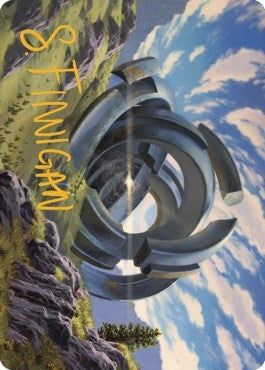 Image for Thran Portal Art Card (Gold-Stamped Signature) (60) [Art Series: Dominaria United]