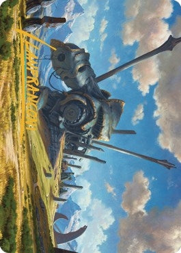 Image for Plains Art Card (62/81) (Gold-Stamped Signature) (62) [Art Series: Dominaria United]
