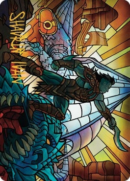 Image for Astor, Bearer of Blades Art Card (Gold-Stamped Signature) (68) [Art Series: Dominaria United]