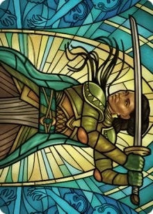 Image for Shanna, Purifying Blade Art Card (77/81) (77) [Art Series: Dominaria United]