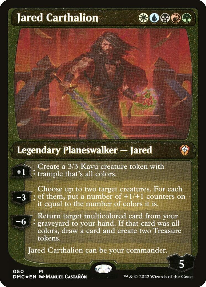 Image for Jared Carthalion (Display Commander) - Thick Stock (50) [Commander: Dominaria United]