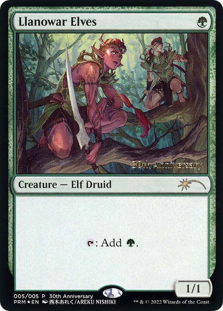 Image for Llanowar Elves (5) (30A-P)
