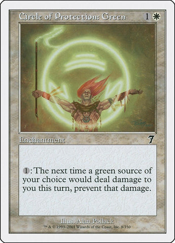 Image for Circle of Protection: Green (8) (7ED)