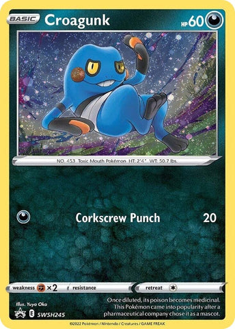 Image for Croagunk - SWSH245 (Cosmos Holo) (SWSH245) [SWSH: Sword & Shield Promo Cards]