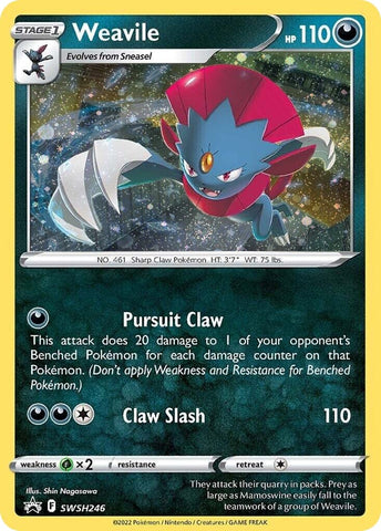 Image for Weavile - SWSH246 (Cosmos Holo) (SWSH246) [SWSH: Sword & Shield Promo Cards]
