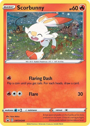Image for Scorbunny - SWSH244 (Cosmos Holo) (SWSH244) - Pokemon