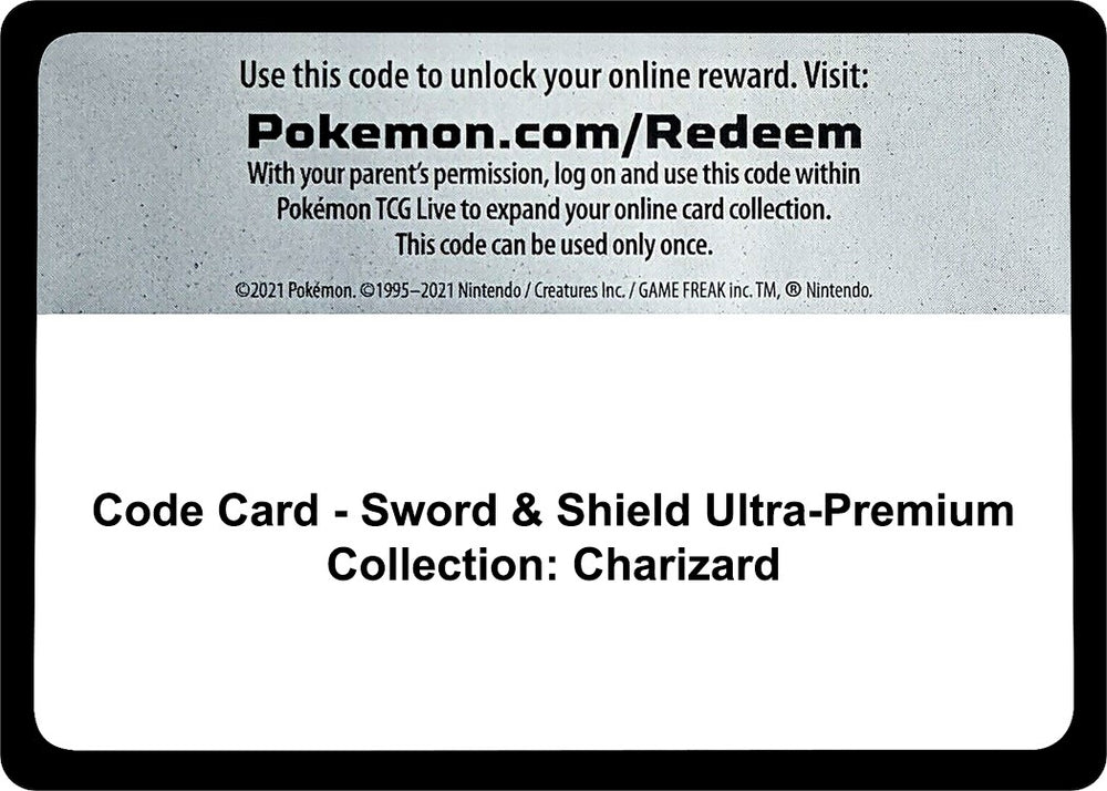 Image for Code Card - Sword & Shield Ultra-Premium Collection: Charizard - Pokemon