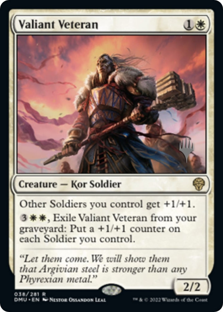 Image for Valiant Veteran (38) [Promo Pack: Dominaria United]