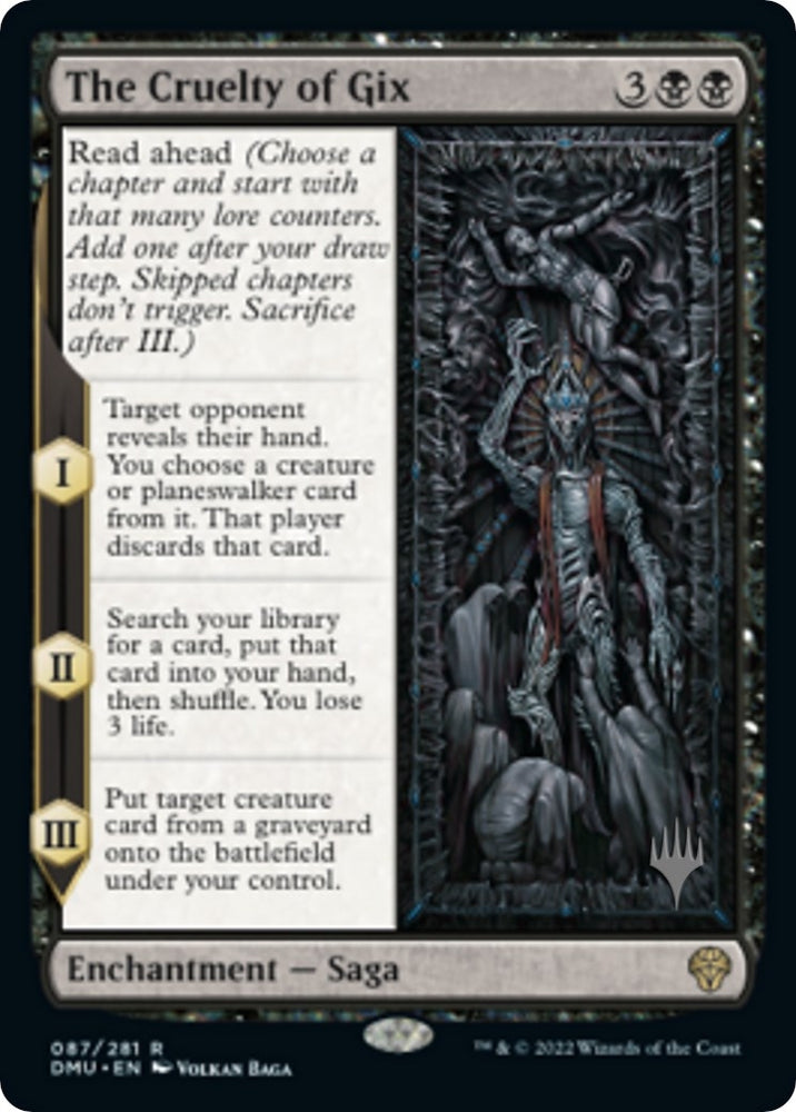 Image for The Cruelty of Gix (87) [Promo Pack: Dominaria United]
