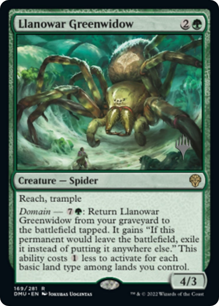 Image for Llanowar Greenwidow (169) [Promo Pack: Dominaria United]