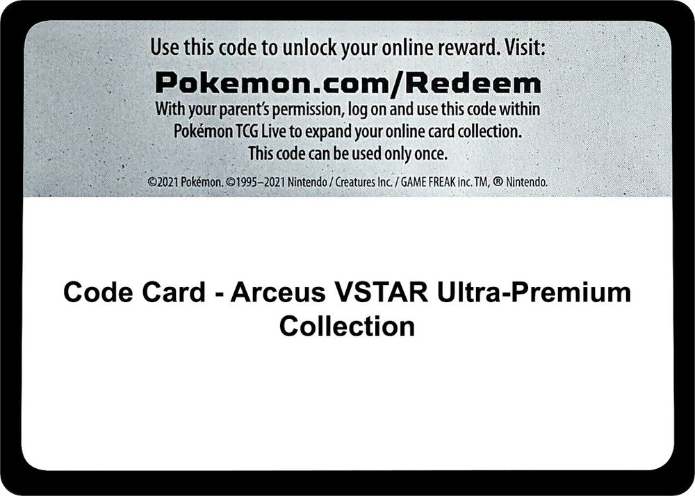Image for Code Card - Arceus VSTAR Ultra-Premium Collection - Pokemon