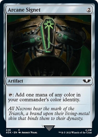 Image for Arcane Signet (228) (Surge Foil) (228) [Universes Beyond: Warhammer 40,000]