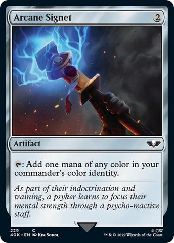 Image for Arcane Signet (229) (Surge Foil) (229) [Universes Beyond: Warhammer 40,000]