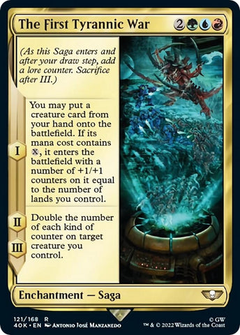 Image for The First Tyrannic War (Surge Foil) (121) [Universes Beyond: Warhammer 40,000]