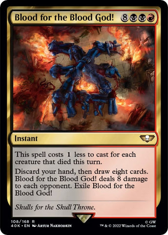 Image for Blood for the Blood God! (Surge Foil) (108) [Universes Beyond: Warhammer 40,000]