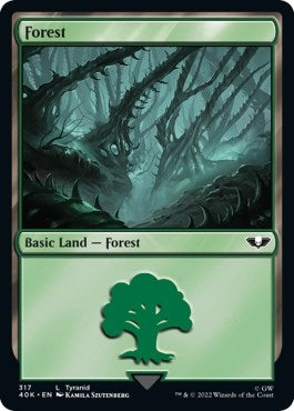 Image for Forest (317) (Surge Foil) (317) [Universes Beyond: Warhammer 40,000]